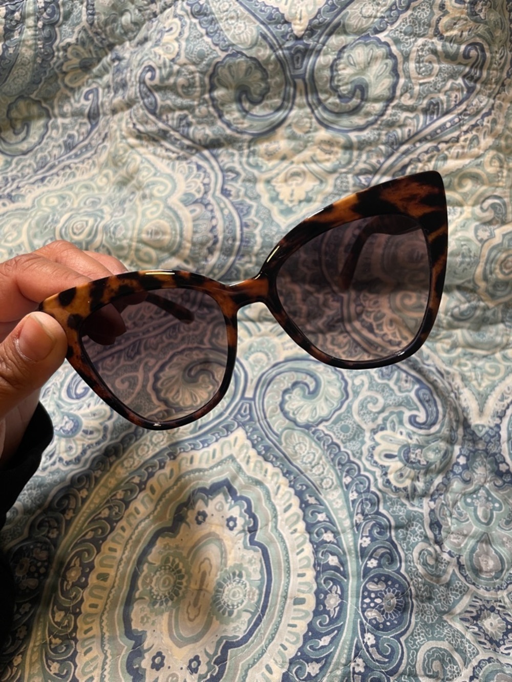 Aldo Tortoise Cat-Eye Sunglasses with Dark Gradient Lenses